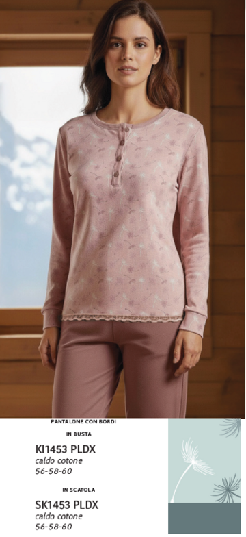 KAREKI1453- ki1453pldx pigiama donna calibrato interlock - Fratelli Parenti
